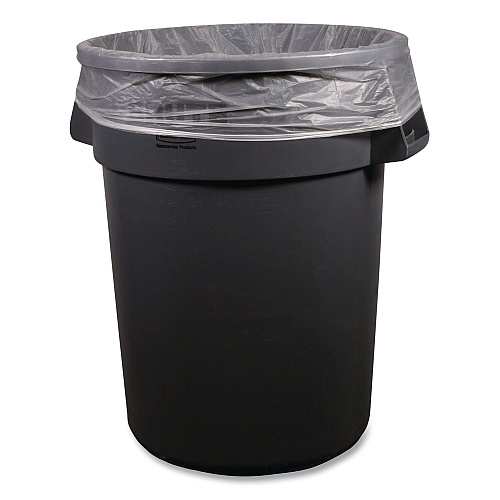Heritage Linear Low-Density Can Liners, 45 gal, 3 mil, 40" x 48", Clear, 75/Carton (B8048ZC)
