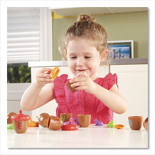 Learning Resources Alphabet Acorns Activity Set, Pre-K to K, 78 Pieces (LER6802)