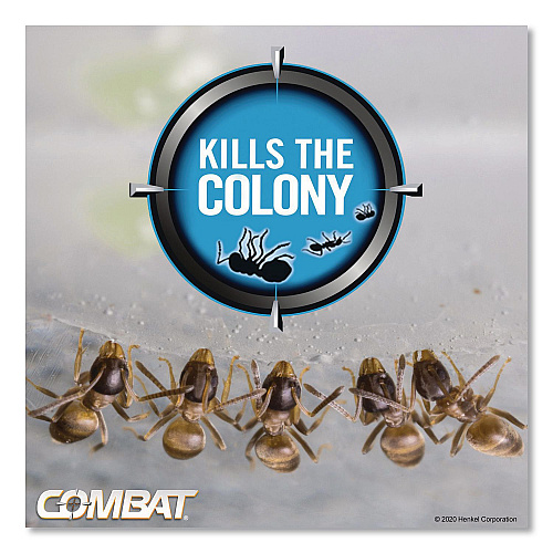 Combat Ant Killing System, Child-Resistant, Kills Queen and Colony, 6/Box (45901)