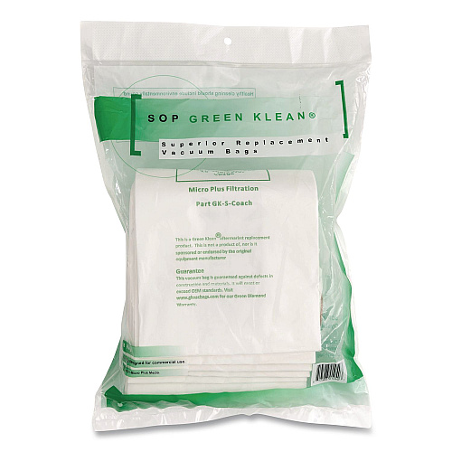 Green Klean GK-S-Coach Replacement Bag, 10 Bags/Pack, 10 Packs/Carton