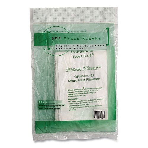 Green Klean GK-Pan UM Replacement Bag, 3 Bags/Pack, 12 Packs/Carton