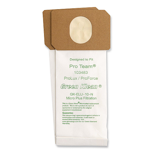 Green Klean GK-Elu-10 Replacement Bag, 10 Bags/Pack, 10 Packs/Carton (GKELU10N)