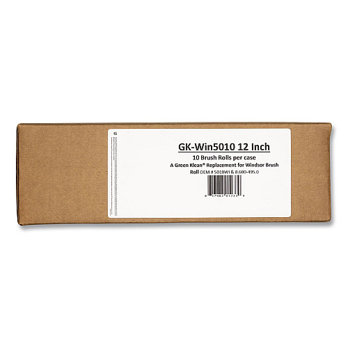 Green Klean Gk-Win5010 12" Replacement Brush Roll, Tan/Black, 10/Carton