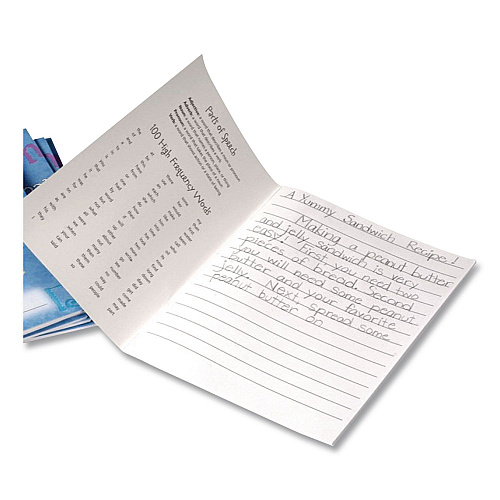 Learning Resources Writing Journals, Medium/College Rule, Blue Cover, (64) 7 x 9 Sheets, 10 Journals (LER3467)