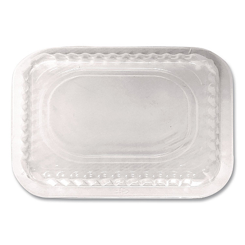 HFA Plastic Dome Lids, Fits Oblong Pans 2061/2062, 8.25 x 5.88, Clear, 500/Carton (2062DL)