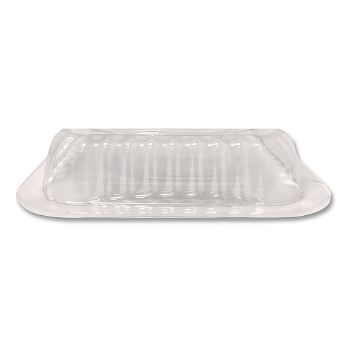 HFA Plastic Dome Lids, Fits Oblong Pans 2061/2062, 8.25 x 5.88, Clear, 500/Carton (2062DL)
