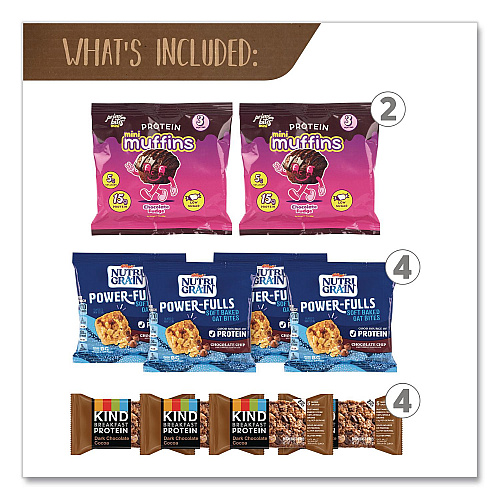 Snack Box Pros Chocolate for Breakfast Snack Box, Chocolate, 23 Assorted Snacks/Box (70000192)