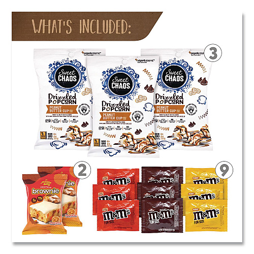 Snack Box Pros Peanut Butter and Chocolate Dessert Box, Peanut Butter Chocolate, 24 Assorted Snacks/Box (70000193)