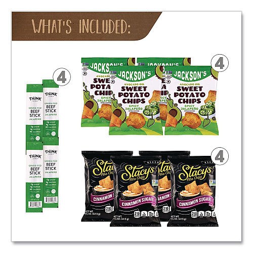 Snack Box Pros Sweet and Spicy Snack Box, 22 Assorted Snacks/Box (70000194)