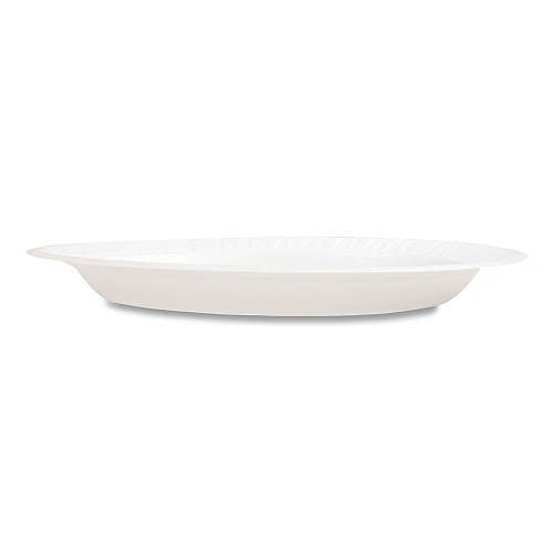Plastifar Foam Dinnerware, Plate, 9", White, 25/Pack, 20 Packs/Carton (12003)
