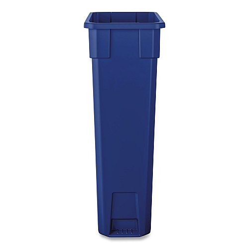 Boardwalk Slim Recycling Container, 23 gal, Polypropylene, Blue (23GLRECYCLEB)