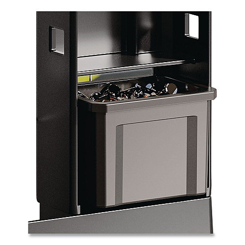 Suncast Commercial Customizable Bin System for Utility Carts, 2 Large Bins, 4 Small Bins, Black (PUCBIN6)