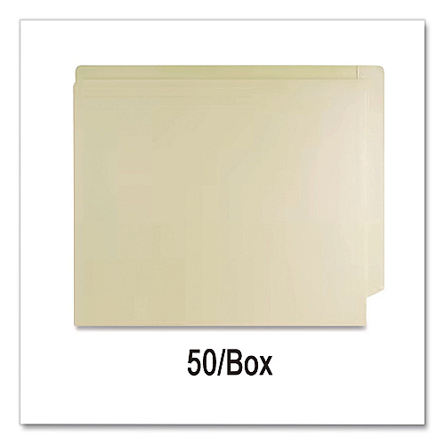 Medical Arts Press End Tab Fastener Folders, 0.75" Expansion, 2 Fasteners, Letter Size, Manila Exterior, 50/Box (31535)
