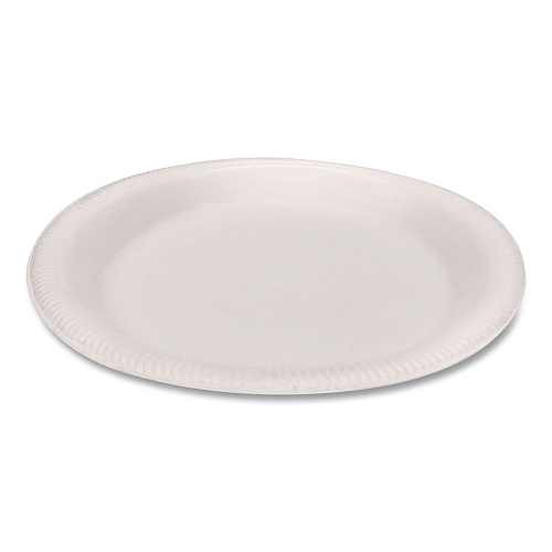 Plastifar Foam Dinnerware, Plate, 9", White, 25/Pack, 20 Packs/Carton (12003)