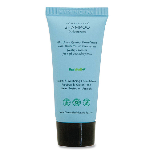 Diversified Hospitality Solutions H2O Therapy Shampoo Single Use, White Tea and Lemongrass, 0.85 oz Tube, 300/Carton (007057)