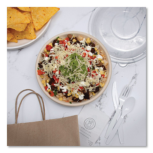 Dart Dome Covers and Lids, For 24 oz to 32 oz Containers, 8.28" Diameter x 1.16"h, Clear, 300/Carton (PP2432BDL)