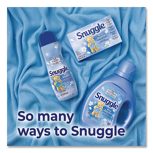 Snuggle Blue Sparkle Cuddle-Up Fresh Liquid Fabric Conditioner, 66 oz Bottle, 6/Carton (47452)