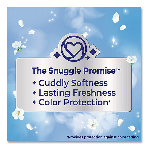 Snuggle Blue Sparkle Cuddle-Up Fresh Liquid Fabric Conditioner, 66 oz Bottle, 6/Carton (47452)