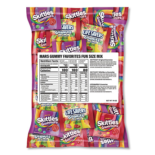 Mars Gummy Favorites Fun Size Mix, 70 oz Bag (22002591)