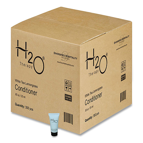 Diversified Hospitality Solutions H2O Therapy Conditioner Single Use, White Tea and Lemongrass, 0.85 oz Tube, 300/Carton (007064)