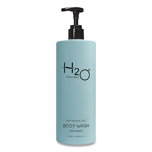 Diversified Hospitality Solutions H2O Therapy Body Wash Air Pump, White Tea and Lemongrass, 16.23 oz Bottle, 12/Carton (259829)