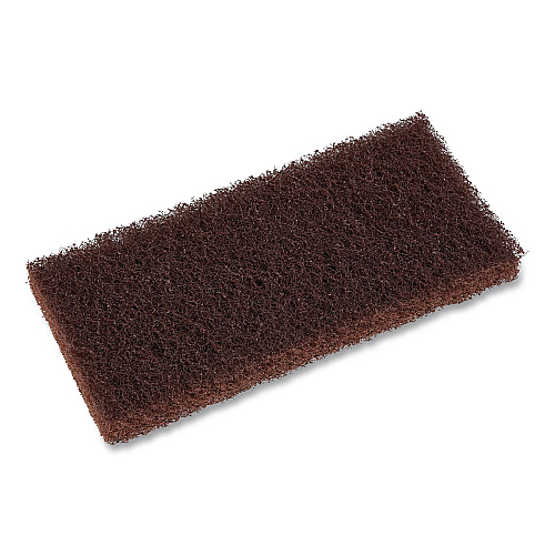 Boardwalk Heavy-Duty Utility Pad, 4.62 x 10, Brown, 10/Carton (403B)
