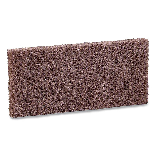 3M Doodlebug Utility Pad, 4.62 x 10, Brown, 10/Carton (08004B)
