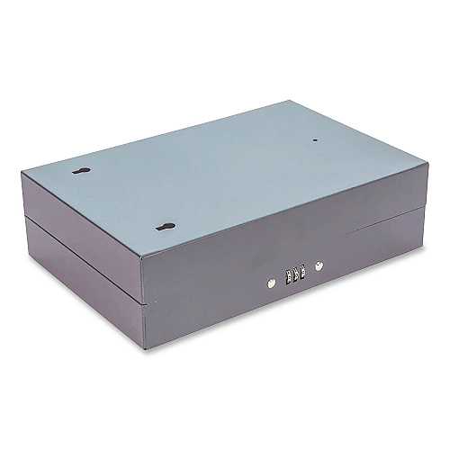 CONTROLTEK Combination Lockable Key Cabinet, 28-Key, 7.75 w x 3.25 d x 11.5 h, Metal, Gray (500150)