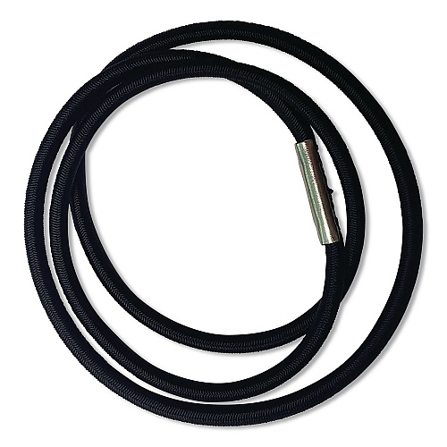 BAND IT Trash Can Loops, for 5 gal to 20 gal Can, 0.25" x 16", Black, 36/Carton (40515)