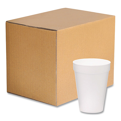 WinCup Foam Drink Cups, 14 oz, White, 1,000/Carton (221972)