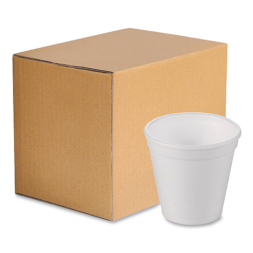 WinCup Foam Drink Cups, 4 oz, White, 1,000/Carton (221964)