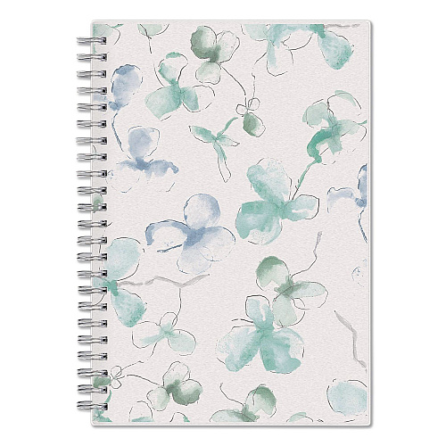 Blue Sky Lindley Weekly/Monthly Planner, Lindley Floral Artwork, 8 x 5, White/Blue/Green Cover, 12-Month (Jan to Dec): 2026 (101579)