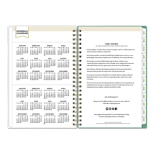 Blue Sky Day Designer Peyton Create-Your-Own Cover Weekly/Monthly Planner, Floral Artwork, 8 x 5, White, 12-Month (Jan-Dec): 2026 (103619)