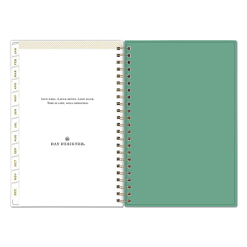 Blue Sky Day Designer Peyton Create-Your-Own Cover Weekly/Monthly Planner, Floral Artwork, 8 x 5, White, 12-Month (Jan-Dec): 2026 (103619)