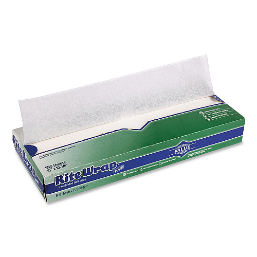 Dixie Dry Wax Light Weight Deli Paper, 15.12 x 10.75, 500/Pack, 12 Packs/Carton (RW156)