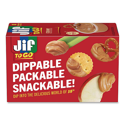 Jif Creamy Peanut Butter Cups, 1.1 oz Cup, 8/Box (65642)