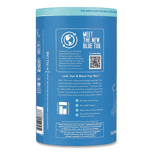 Vital Proteins Collagen Peptides Unflavored Powder, Unflavored, 24 oz Bottle (22002620)