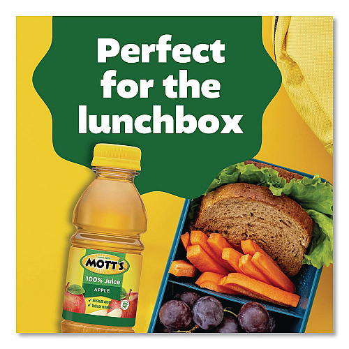 Mott's 100% Original Apple Juice, Apple, 8 oz Bottle, 24/Carton (22002660)