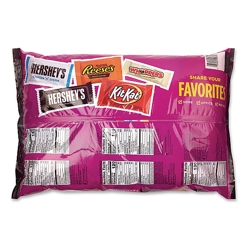Hershey's Snack Size Bulk Candy Assortment, Assorted Flavors, Individually Wrapped, 155 Pieces (22002629)