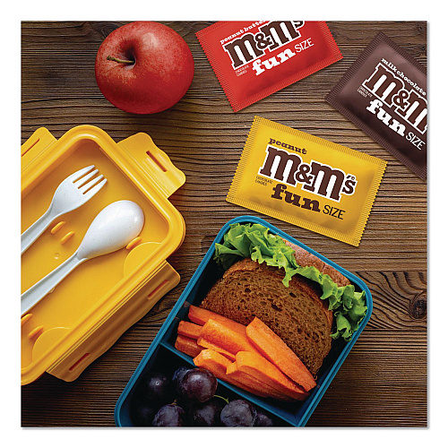 M&M's Milk Chocolate, Peanut and Peanut Butter Fun Size Variety Pack, Assorted Flavors, Individually Wrapped, 90 Pieces (22002630)