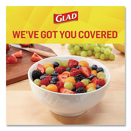 Glad Cling'N Seal Plastic Food Wrap, 12" x 33.3 yd, 100 sq ft Roll, 16 Rolls/Carton (60684)