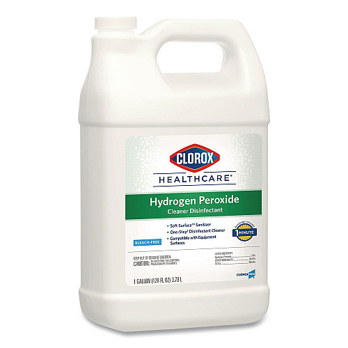 Clorox Healthcare Hydrogen-Peroxide Cleaner/Disinfectant, 1 gal Bottle, 4/Carton (30829)