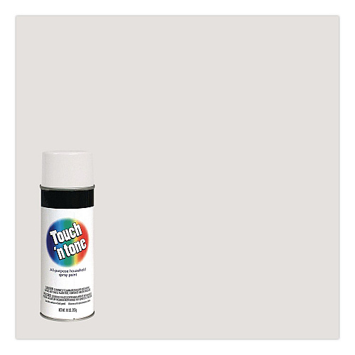 Rust-Oleum Touch'n Tone Spray Paint, Flat White, 10 oz Aerosol Can, 6/Carton (55280830)