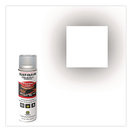 Rust-Oleum Industrial Choice M1600 System Solvent-Based Precision Line Marking Paint, Flat Clear, 17 oz Aerosol Can, 12/Carton (1601838V)