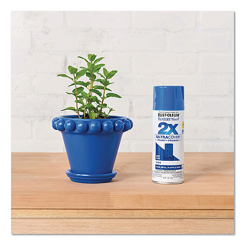 Rust-Oleum Painter's Touch 2X Ultra Cover Spray Paint, Gloss Deep Blue, 12 oz Aerosol Can, 6/Carton (334032)