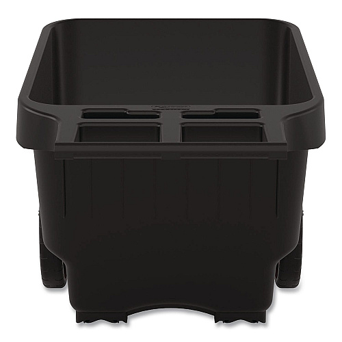 Suncast Commercial 9 cu ft Yard Cart, 28 x 49.5 x 27.5, Resin, Black (YCCPD9005PK)