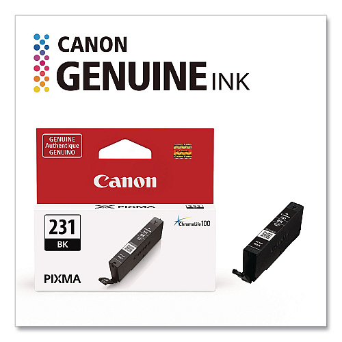 Canon 6674C001 (CLI-231) Ink, 600 Page-Yield, Black