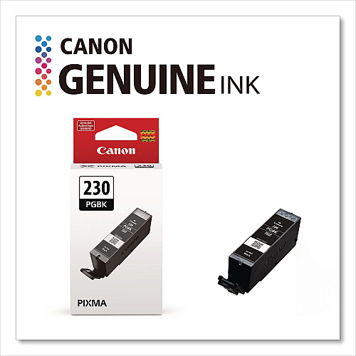 Canon 6673C001 (PGI-230) Ink, 600 Page-Yield, Pigment Black
