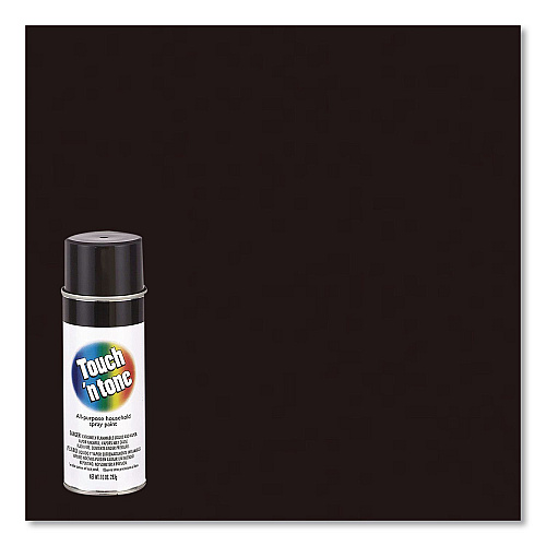 Rust-Oleum Touch'n Tone Spray Paint, Gloss Black, 10 oz Aerosol Can, 6/Carton (55276830)