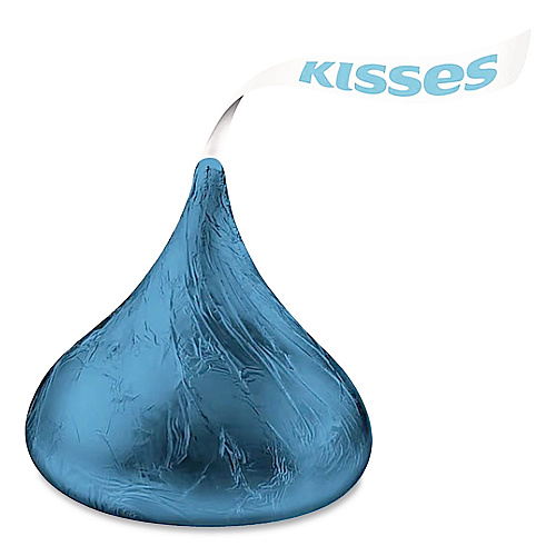 Hershey's KISSES, Milk Chocolate, Dark Blue Wrappers, 60 oz Bag (60194)